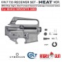 ANGRY GUN COLT 733 CNC RECEIVER SET - HEAT VERSION FOR MARUI MWS / MTR GBB ( COLT LICENSED W/ ROLL MARKING PRESS )