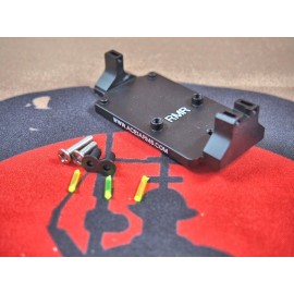 Ace1 Arms RMR Red Dot Sight Mount with Back Up Iron Sight (BK) for TM / WE / Stark Arms / KJ G17 GBB