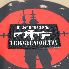 SCG Laser cut Patch "I Study Triggernometry-BK"