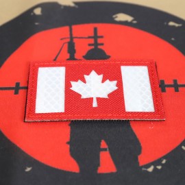SCG Flag Laser cut Patch "Canadian Flag-Red"