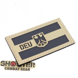 SCG Laser cut Patch" DEU Flag-Tan