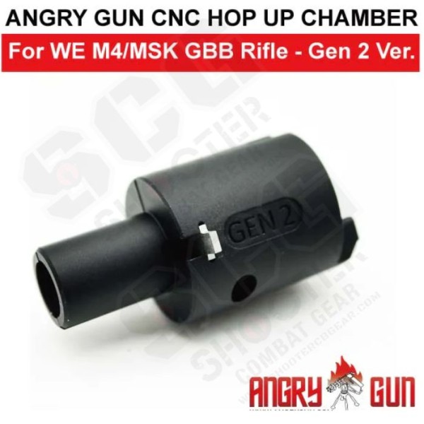 ANGRY GUN CNC HOP UP CHAMBER FOR WE M4/MSK GBB - GEN 2 VERSION ANGRY GUN CNC HOP UP CHAMBER FOR WE M4/MSK GBB - GEN 2 VERSION