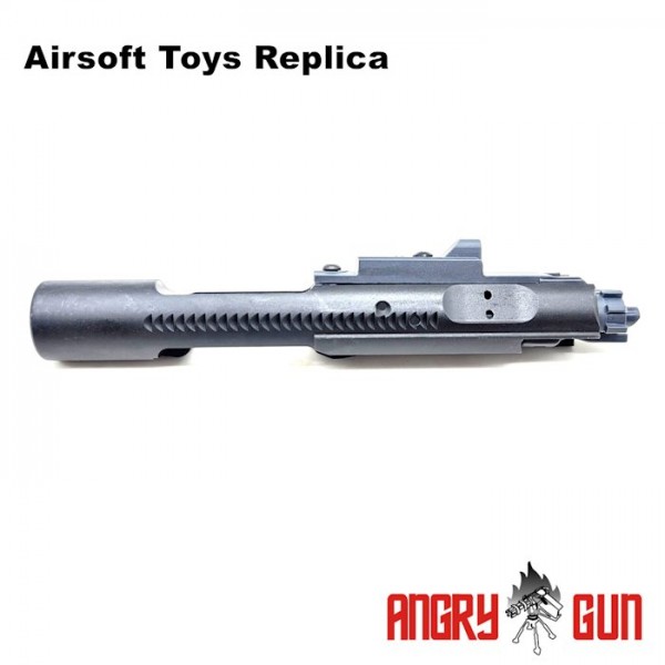 ANGRY GUN MONOLITHIC STEEL BOLT CARRIER With G.2 MPA Nozzle For Marui MWS/MTR GBB Blank / BC* / AERO / G Style ) ( Black )