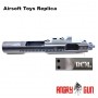 ANGRY GUN MONOLITHIC STEEL BOLT CARRIER With G.2 MPA Nozzle For Marui MWS/MTR GBB Blank / BC* / AERO / G Style ) ( Black )