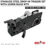 ANGRY GUN STAINLESS STEEL DROP-IN TRIGGER SET LOWER BUILD KITS FOR MARUI MWS GBB (SSF)