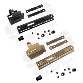 AIRSOFT ARTISAN PM Style Mlok Front set Kit For WE SCAR GBB / VFC SCAR AEG series (DDC/ BK)