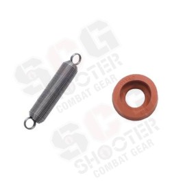 DYTAC Enhanced MWS Piston Head (19.1mm) (60 Degree FKM) (Red) w/ Enhanced Nozzle Spring