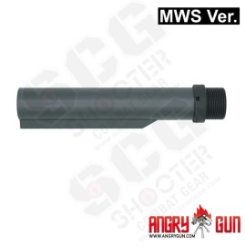 Angry Gun Mil-Spec CNC 6 Position buffer tube - Cerakote Grey Edition (MWS)