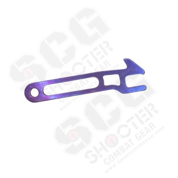 Taipei Refit Titanium Featherweight Bolt Stop Plate For TOXICANT MCX GBBR Series