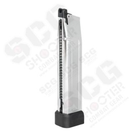 TTI AIRSOFT 40Rds CNC Aluminum Lightweight Hi-Capa Gas Airsoft Magazine (Silver)
