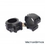 VECTOR OPTICS 30mm X-Accu 1" Low Profile Picatinny Scope Rings