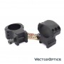 VECTOR OPTICS 30mm X-Accu 1.25" Medium Profile Picatinny Scope Rings