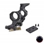 AIRSOFT ARTISAN BO STYLE 1.7" HEIGTH 30MM MODULAR MOUNT WITH ONE ACCESSORY RING CAP ( BLACK