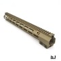 BJTAC CNC 7075 G Style RECEIVER (GFR) w/ 16.5 inch MK16 Rail  amd outer barrel Set For Marui MWS M4 GBB Airsoft (DDC)