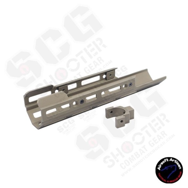 AIRSOFT ARTISAN Short Mlok Handguard For WE / VFC  SCAR GBB & AEG series -DDC