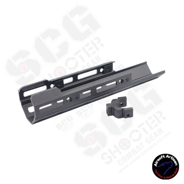 AIRSOFT ARTISAN Short Mlok Handguard For WE / VFC SCAR GBB & AEG series -Black