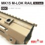 ANGRY GUN HK416 SUPER MODULAR RAIL M-LOK - 10.5 INCH (Marui Version -DDC)