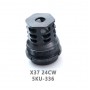 5KU Steel X37 AK Muzzle Brake with Blast Shield (24CCW)