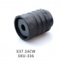 5KU Steel X37 AK Muzzle Brake with Blast Shield (24CCW)