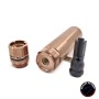 AIRSOFT ARTISAN REX STYLE DUMMY SILENCER WITH DA FLASH HIDER ( 14MM CCW )