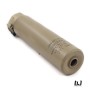 BJTAC SOCOM RC1 stainless steel Dummy Silencer (Dark Earth)