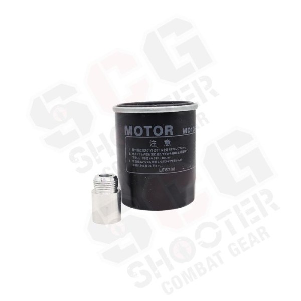 Slong Airsoft Silencer Oil Filter Style AE - Matt Black