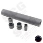 AIRSOFT ARTISAN QD Airsoft Barrel Extension with SPR Brake and Collar (BLACK / DARK EARTH)