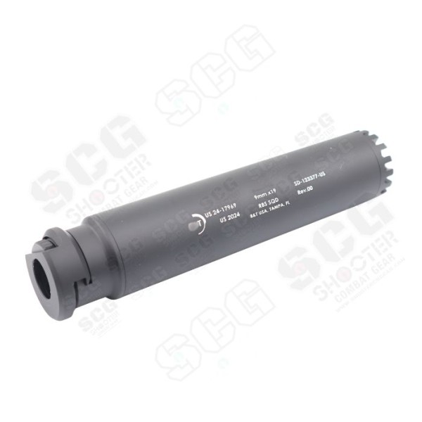 RGW RBS SQD Tri Lug Dummy Silencer For Umarex VFC MP5 GBB / Maruyama SCW 9 / SPC GBBP Series (Gen 2)(BK)