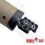 ANGRY GUN M-RAC STYLE SUPPRSSOR SHIELD (TYPE B ) - CERAKOTE FDE 6.5 INCH