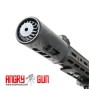 ANGRY GUN U-RAC STYLE SUPPRESSOR SHIELD - BLACK CARBON 6.5 INCH