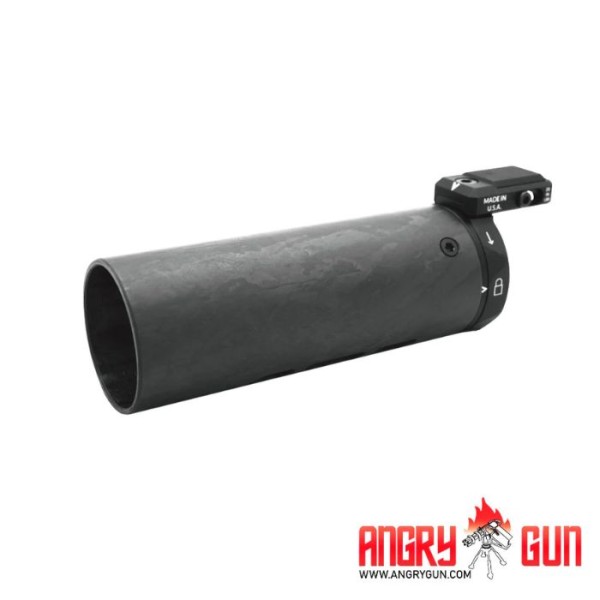 ANGRY GUN U-RAC STYLE SUPPRESSOR SHIELD - BLACK CARBON 6.5 INCH