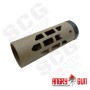 ANGRY GUN U-RAC STYLE SUPPRESSOR SHIELD - CERAKOTE FDE CARBON 6.5 INCH