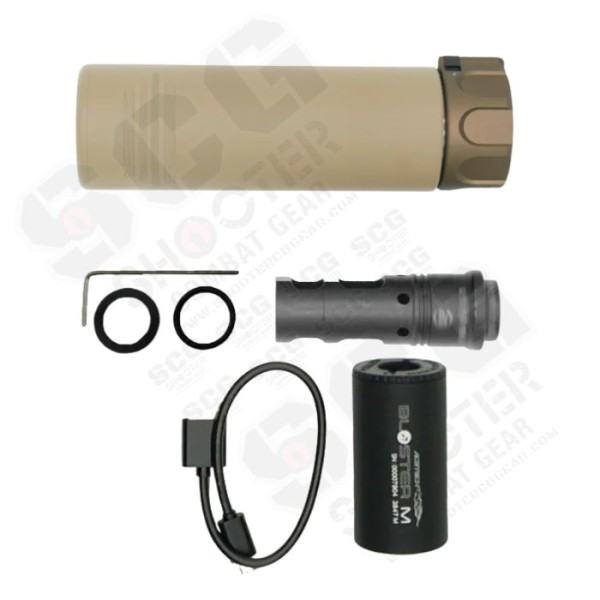 ANGRY GUN MINI MOCK Airsoft SILENCER WITH FLASH HIDER -SHORT (Tracer Version -DE) ANGRY GUN MINI MOCK Airsoft SILENCER WITH FLASH HIDER -SHORT (Tracer Version -DE)