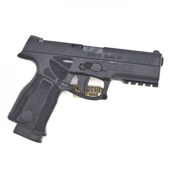 KJ Works STEYR Arms Licensed L9A2 GBB Pistol Airsoft ( Black )