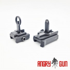 ANGRY GUN HK STYLE FRONT & REAR SIGHT SET FOR UMAREX 416 SERIES