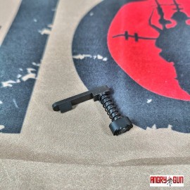 Angry GUN CNC Steel Magazine Release for Marui M4 MWS GBB - Standard Ver.