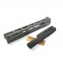 Hephaestus AK M-LOK 10.5 Inch Handguard Set with Railed Gas Tube ( Type III Hard-Coat Anodized )