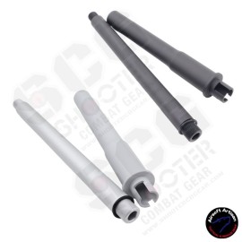 AIRSOFT ARTISAN Recce Style Outer Barrel for MARUI MWS M4 GBB (BLACK / SILVER)