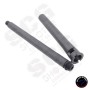 AIRSOFT ARTISAN Recce Style Outer Barrel for GHK M4 GBB (BLACK / SILVER)