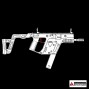 AIRTECH Krytac Kriss Vector - Speed Flat Trigger Blade (Red Crimson)