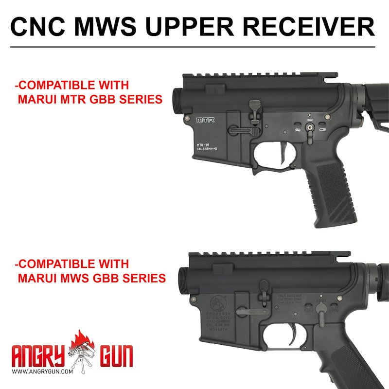 Angry Gun Cnc Mws Upper Receiver Square Forge Mark Version