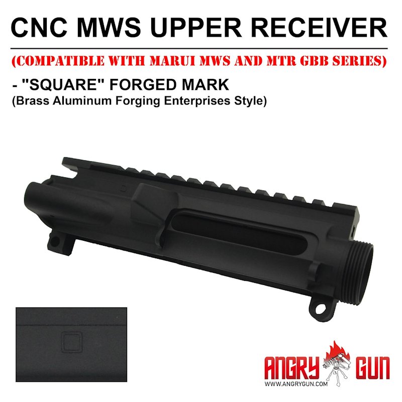 Angry Gun Cnc Mws Upper Receiver Square Forge Mark Version