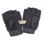 CHINESE MADE tactical half fingers gloves with plastic pad (BK)