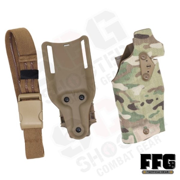 FFG 6354DO Holster for G17 18 with QL Mount and Thigh Strap ( MC )