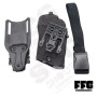 FFG 6354DO Holster for P320 with QL Mount and Thigh Strap ( Black )