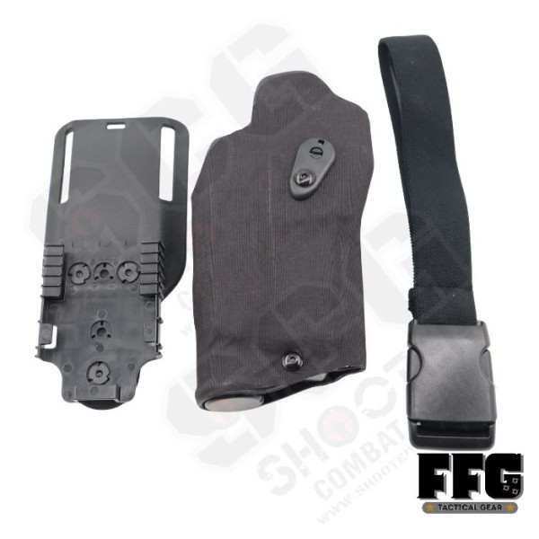 FFG 6354DO Holster for P320 with QL Mount and Thigh Strap ( Black )