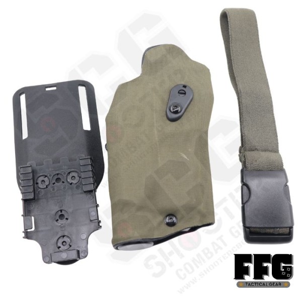 FFG 6354DO Holster for P320 with QL Mount and Thigh Strap ( Ranger Green )