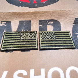 SCG Hook & Loop Fasteners Patches "USA Flag Set-RG"