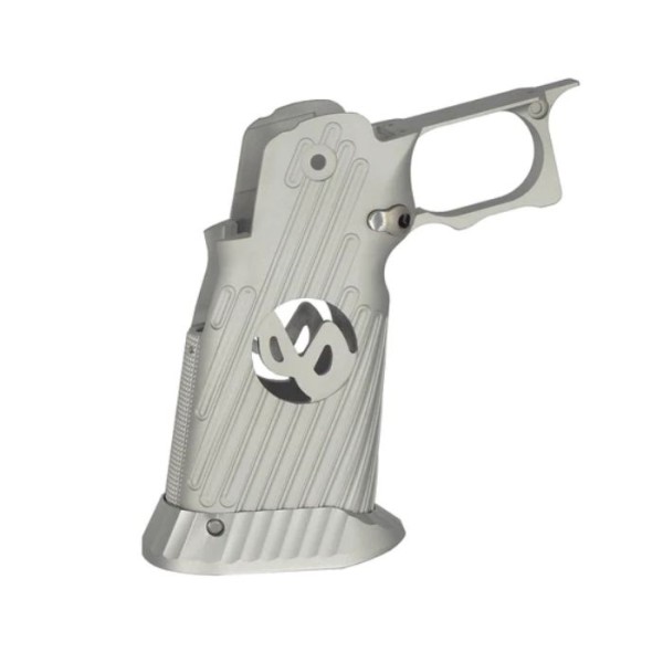 Bomber CNC Aluminum INF Style Grip for Marui Hi-Capa GBB (Silver)