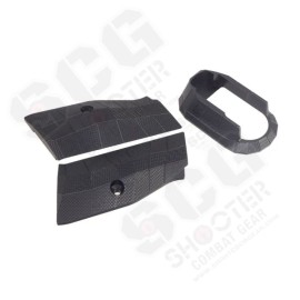 5KU Aluminum LOK Style Short Grip Panel and Magwell for KJW/ASG Shadow2(Black/Red/Purple/Gold)